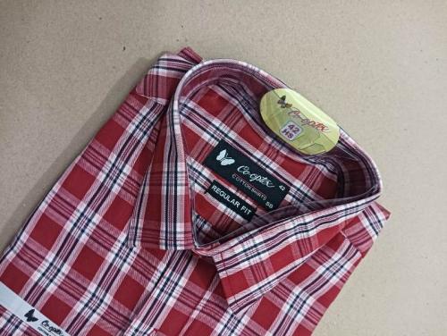 PL COTTON STRIPE CHECK SHIRTS 42 HS